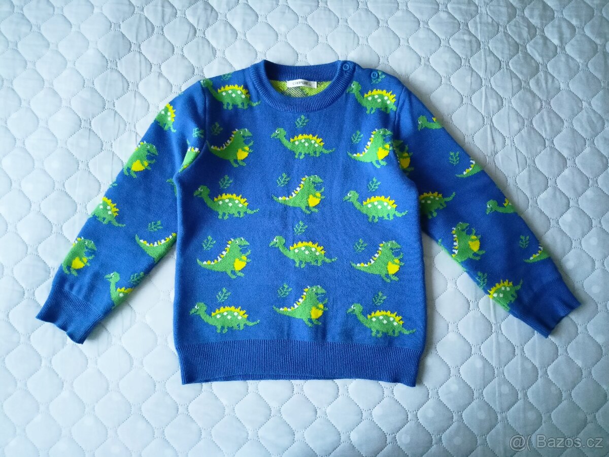 Dětský Dino svetr top stav, vel.128 - 13