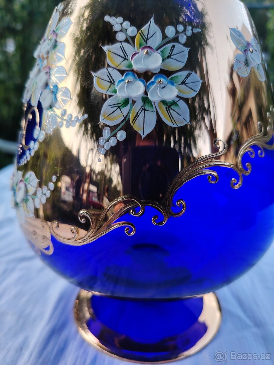 Velké modré skleněné číše - 13