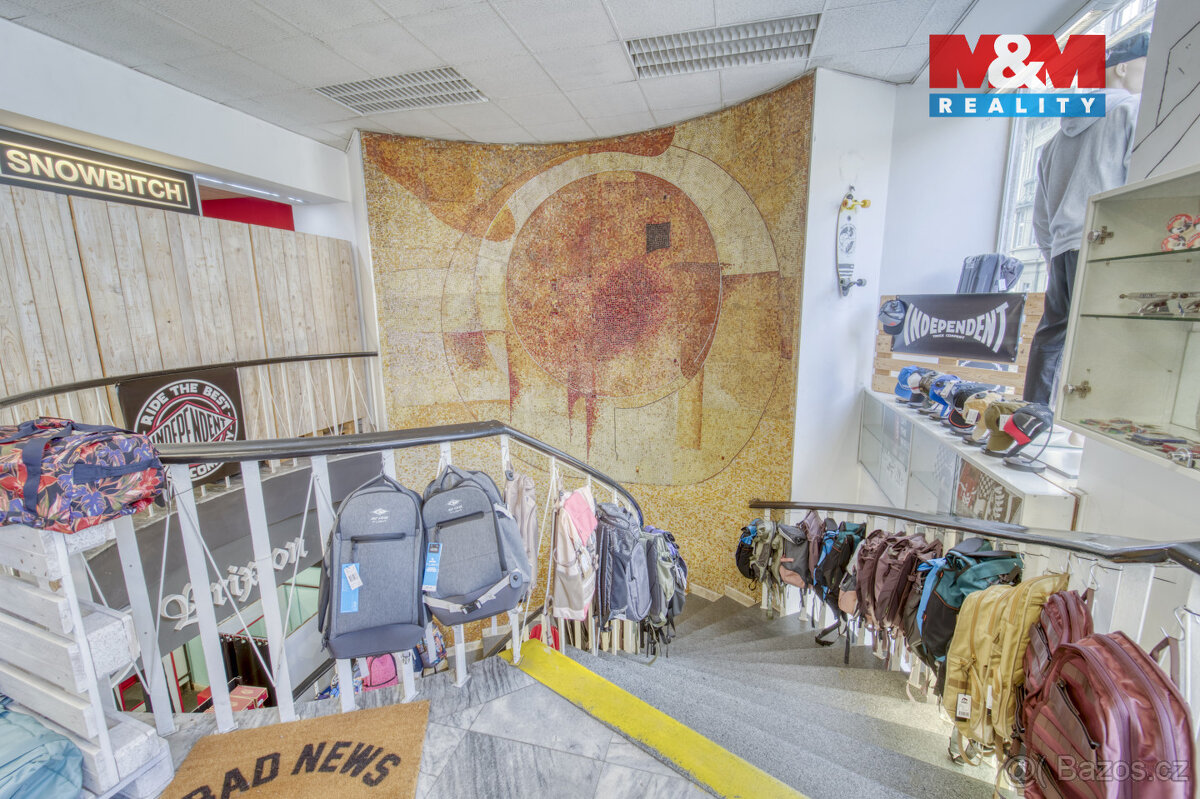 Pronájem obchod a služby, 598 m², Plzeň, roh nám. Republiky - 13