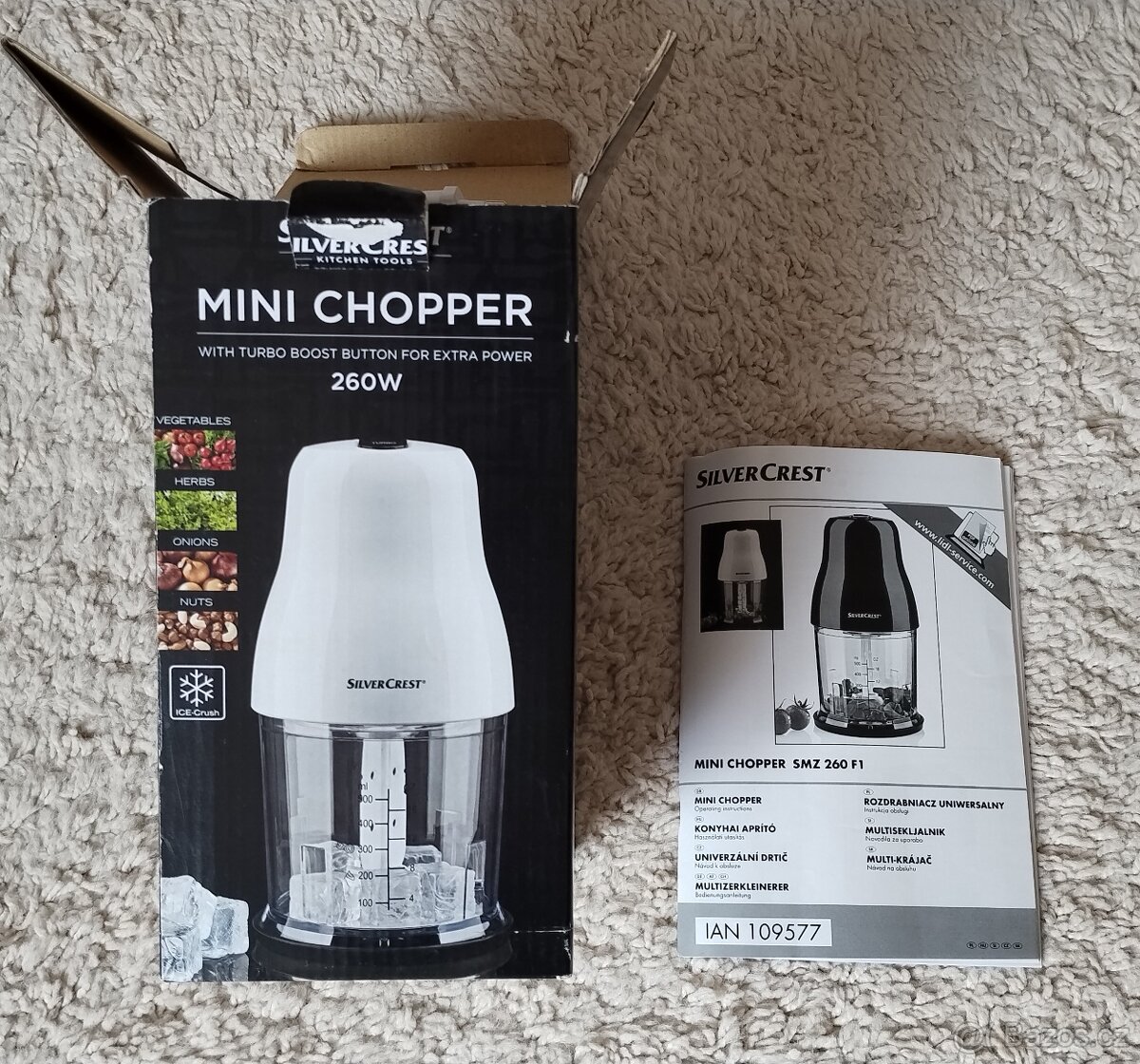 Mini Chopper, univerzální drtič, SilveCrest, NEW - 13