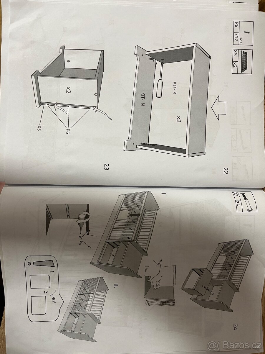 Dětská postýlka s přebalovacím pultem - 13