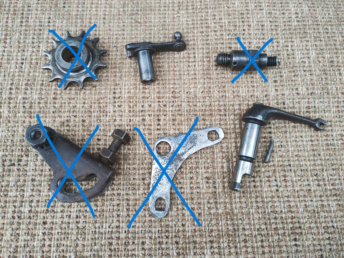 Prodám díly motoru Fichtel & Sachs 98 Wanderer, DKV, NSU - 13