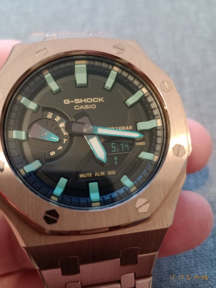Casio G-Shock GA-2100RC Gold mod - 13