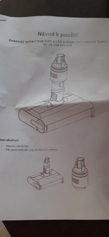 Vodní mycí hlavice Submarine pro Dyson - 13