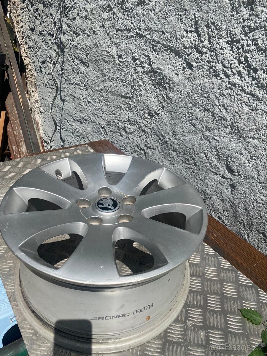 Alu škoda original 15)))16, alu disky autec - 13