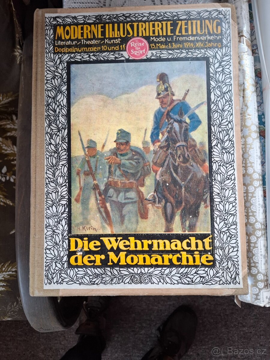 Stary obývák ,křesla,židle,stůl,kufry - 13