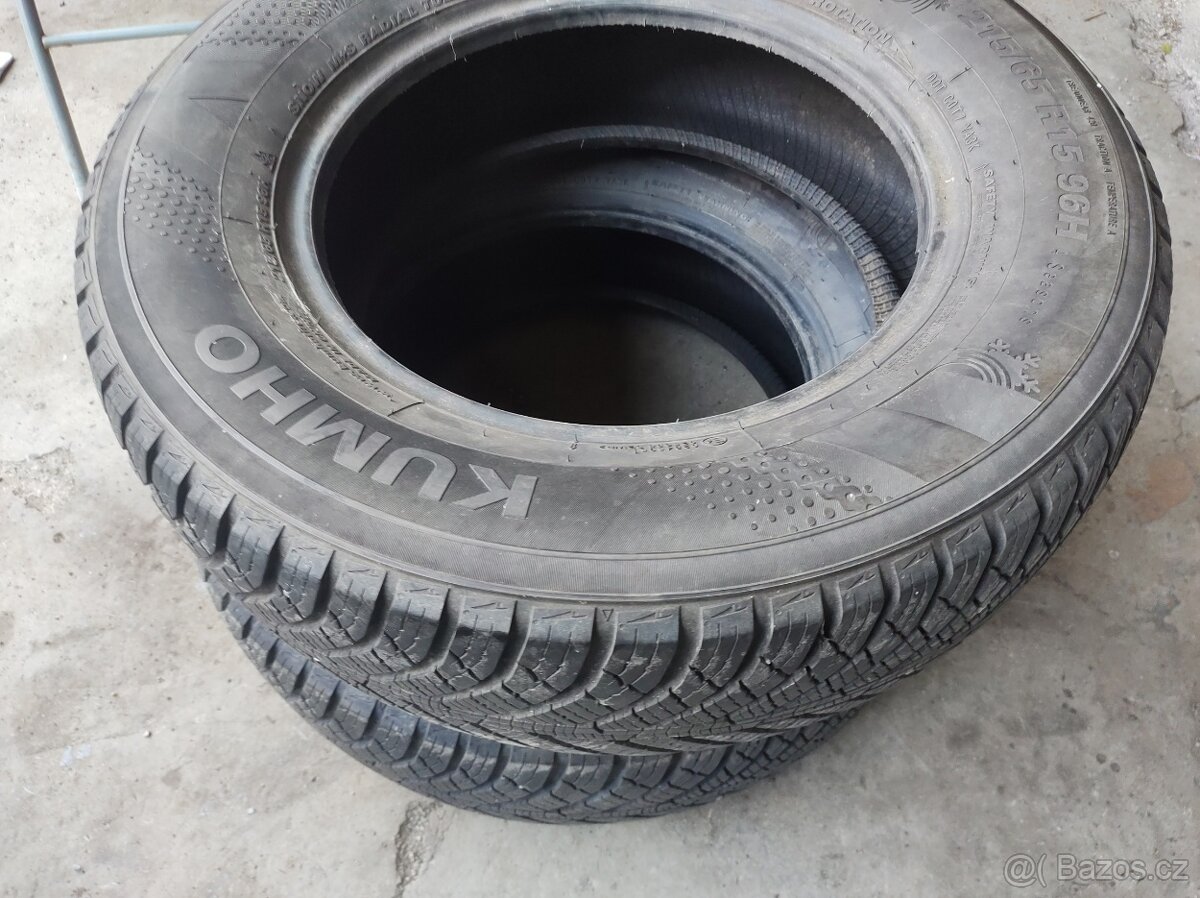 215/65 R15 M+S zimní pneu 2kusy vysoký vzorek 8mm - 13