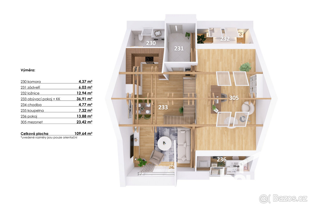 Prodej loftového bytu 4+kk, 112 m² - Hodonice - 13