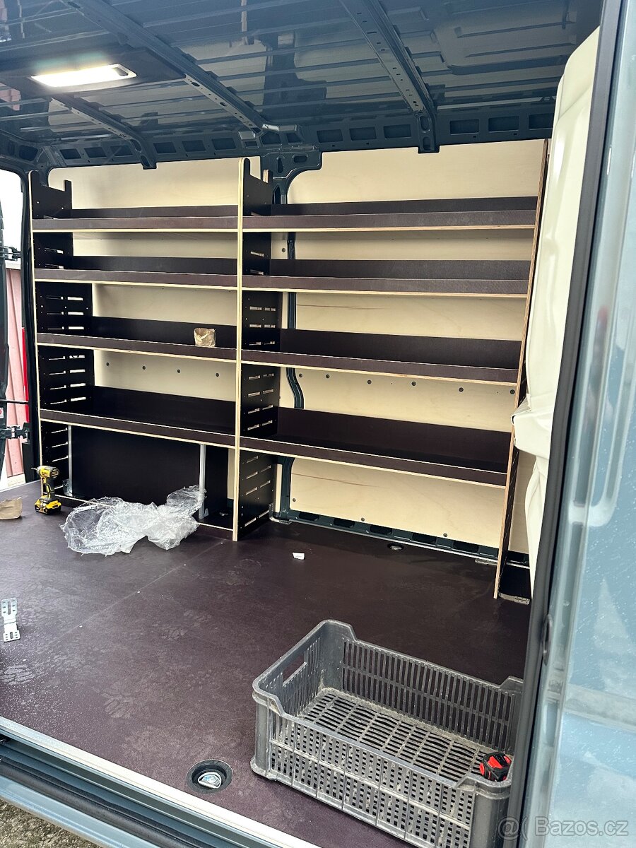 Regály, vestavba do Dodávky,furgon, CNC - 13