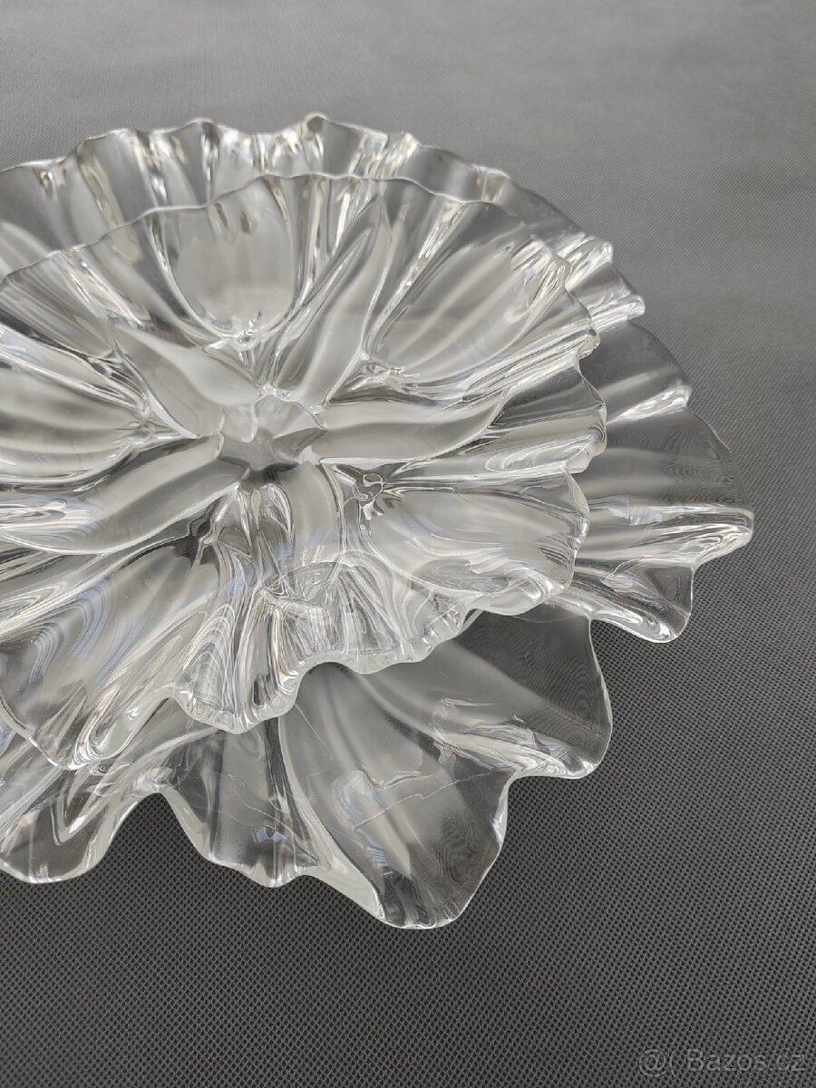 Sada skleněných servirovacich talířů a mísy od Mikasa - 13