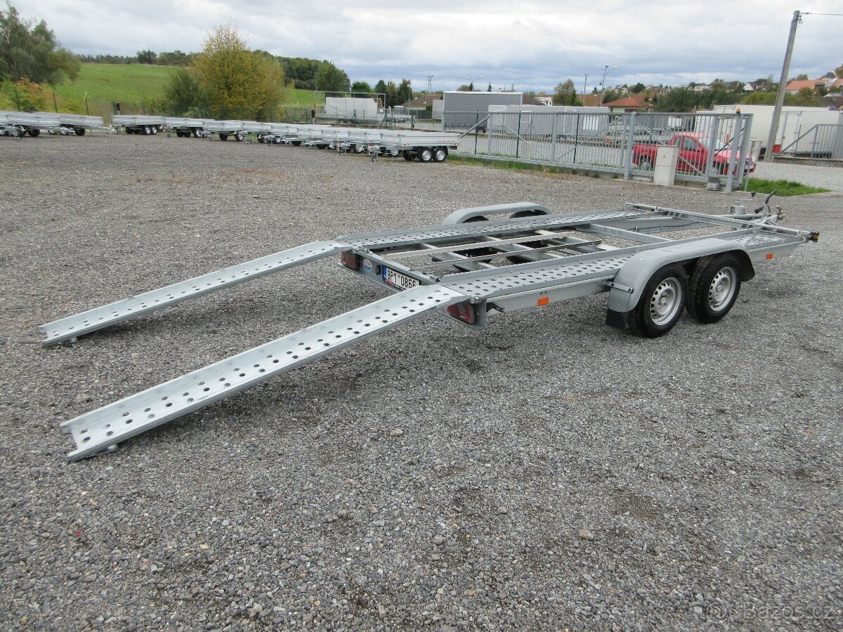 Ojetý přívěs pro přepravu aut PM 2,0T 3,95x2,00 - 13
