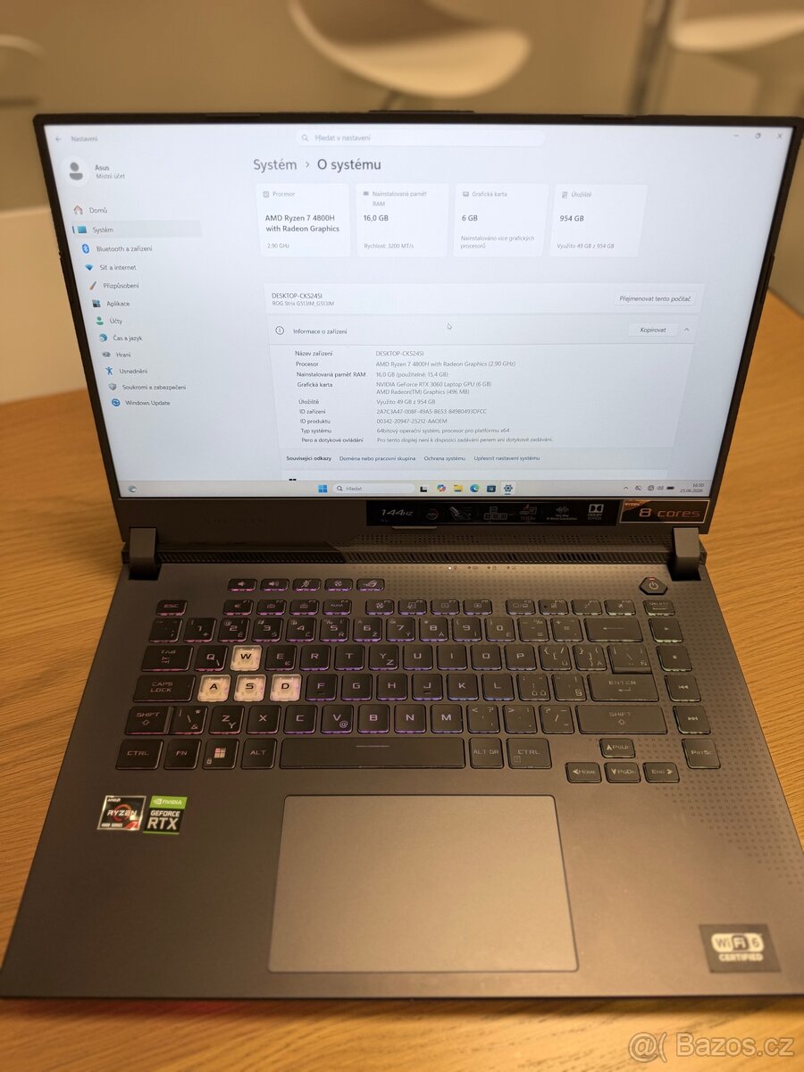 Herní notebook ASUS ROG Strix G513IM - 13