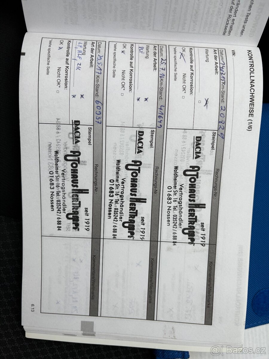 Dacia Logan MCV 1.2i, 1. majitel - 13