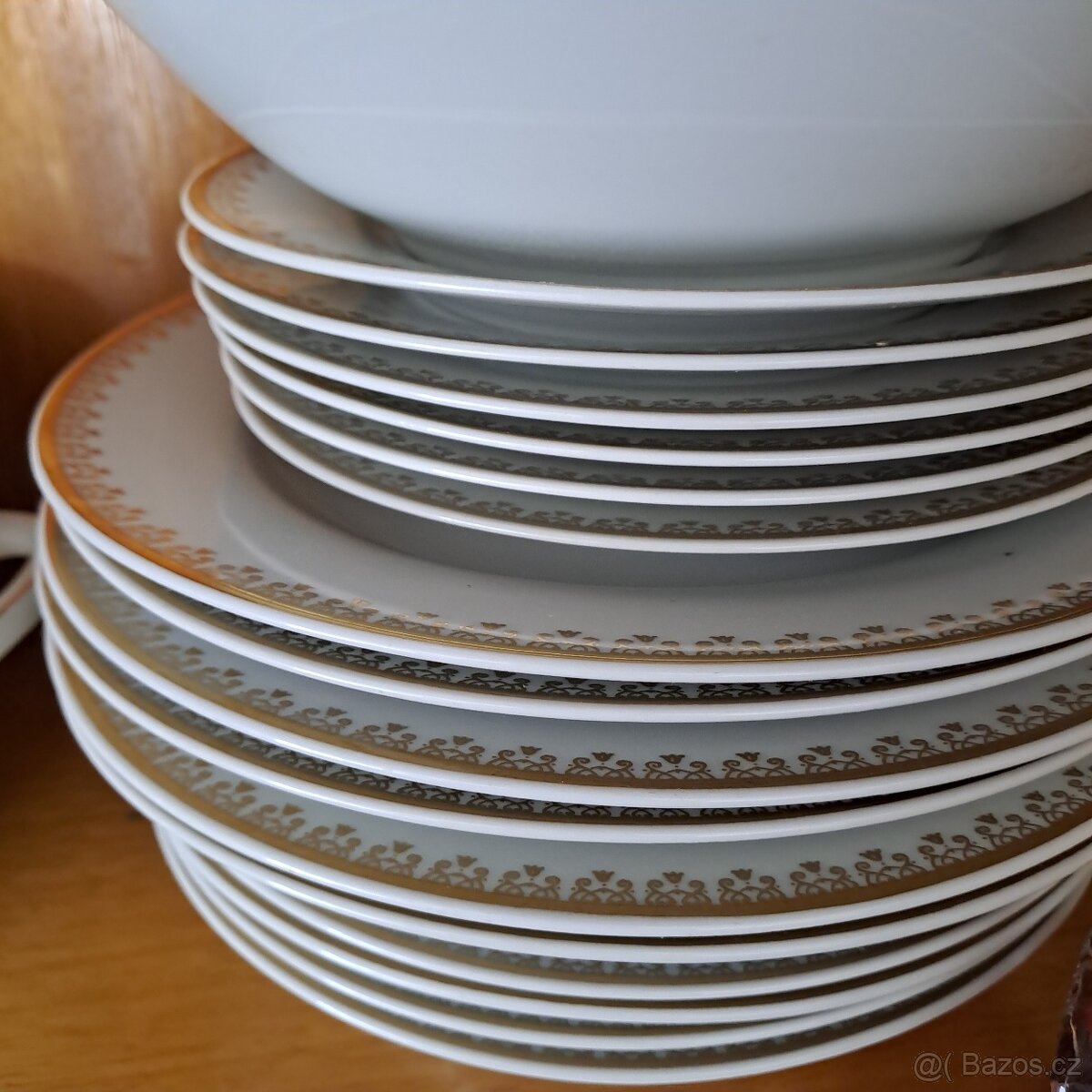 Porcelán starožitný nábytek sklo czechoslovakia - 13