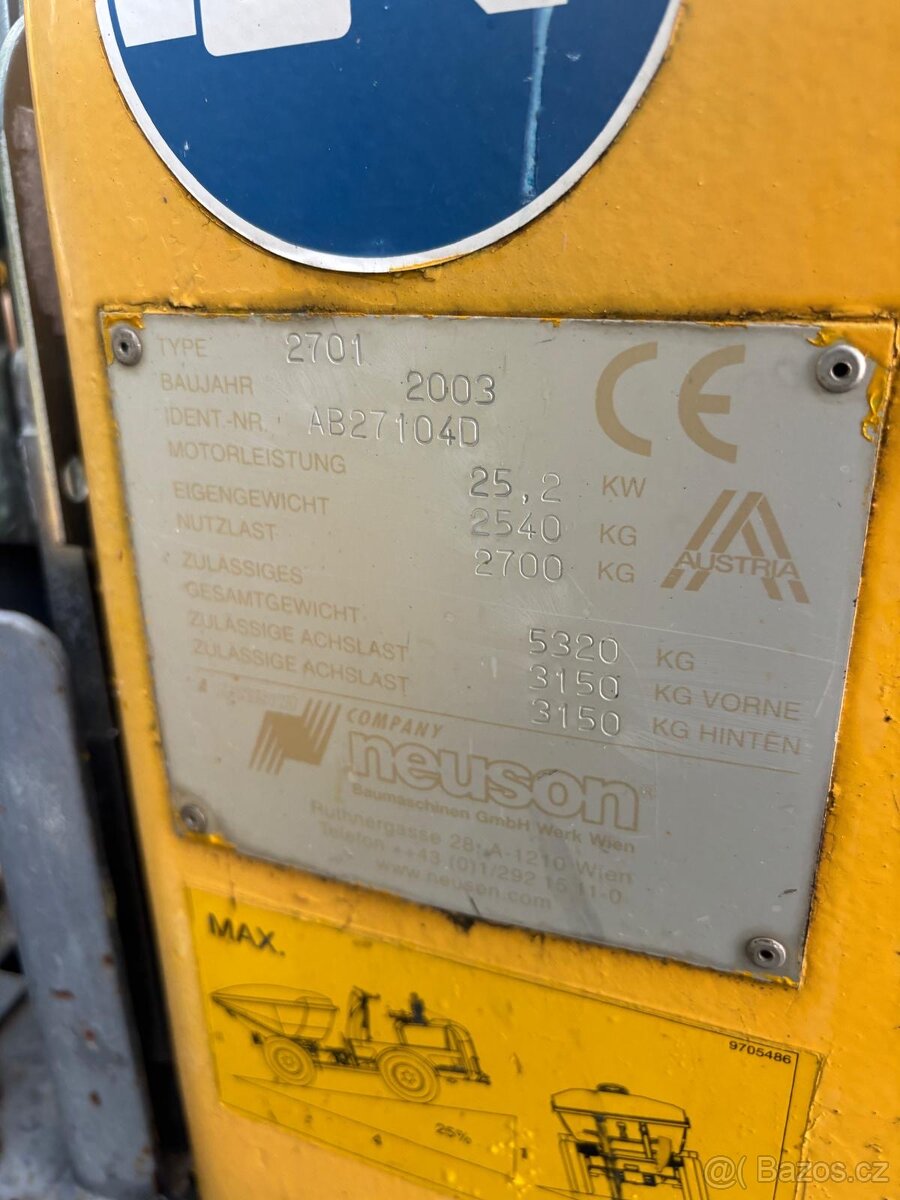 Kolový demper, dumper Era Neuson 2701 - 13