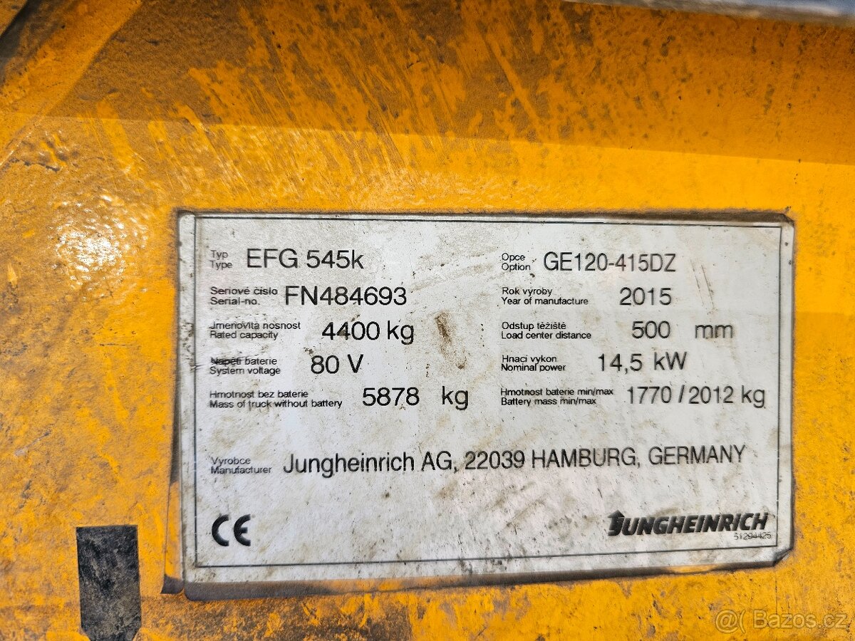 Prodám: Elektro JUNGHEINRICH EFG545K - 13