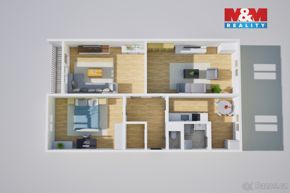 Prodej bytu 3+1, 81 m², Teplice, ul. Antala Staška - 13