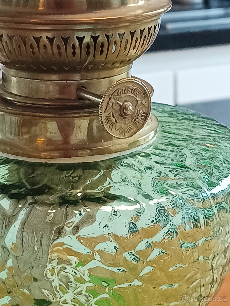 ART DECO STAROŽITNÁ PETROLEJKA BOINSOT PARIS KOLEM 1920 - 13