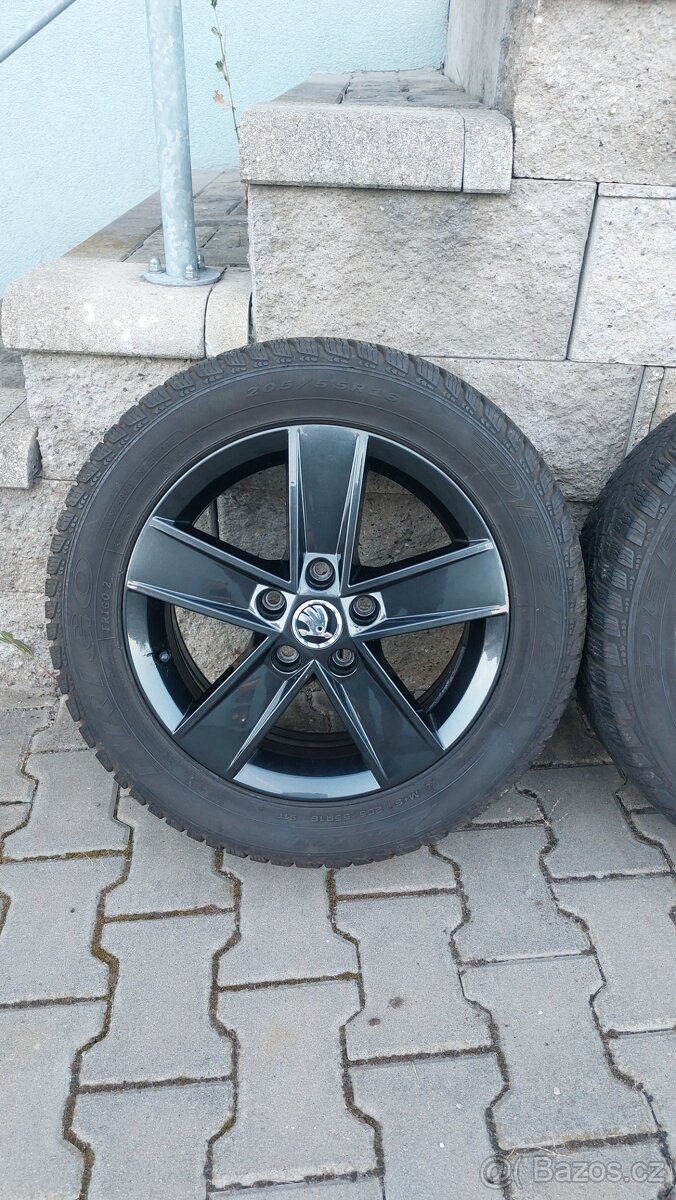 Alu kola 5x112 r16 Star originál Škoda Octavia III - 13