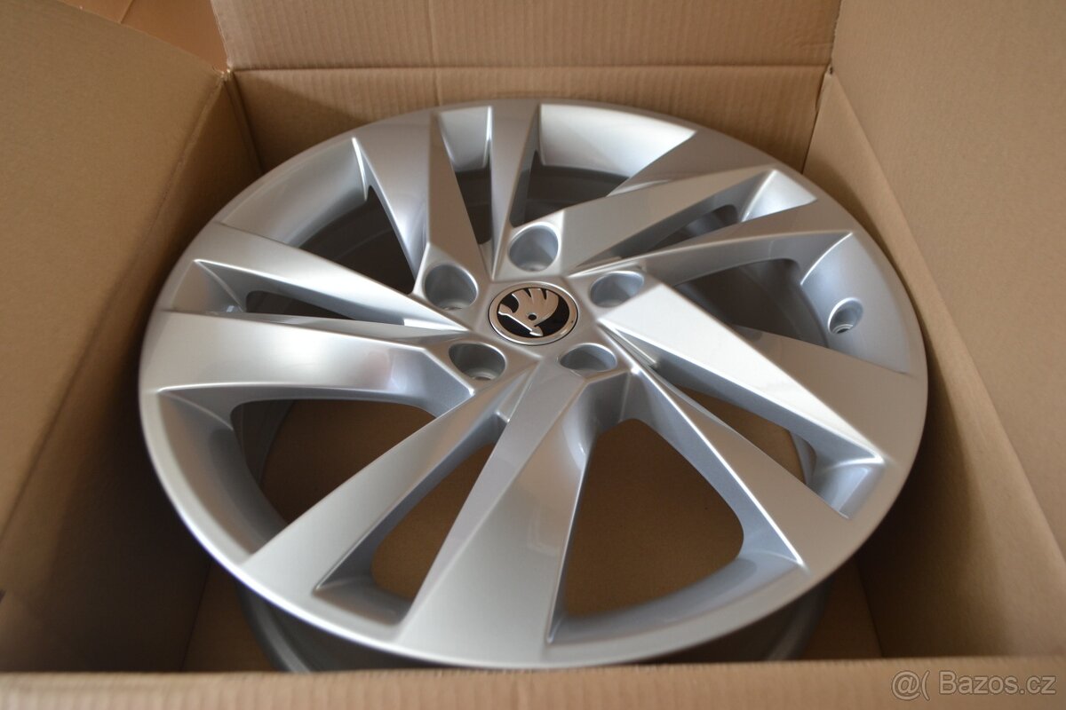 Škoda Octavia IV(RS)- 17 NOVÉ orig.alu disky 6.5Jx17,5x112 - 13