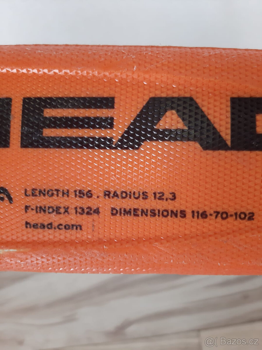 Lyže HEAD 156cm, R12,3m. Salomone hole 6061- 18 mm - 13