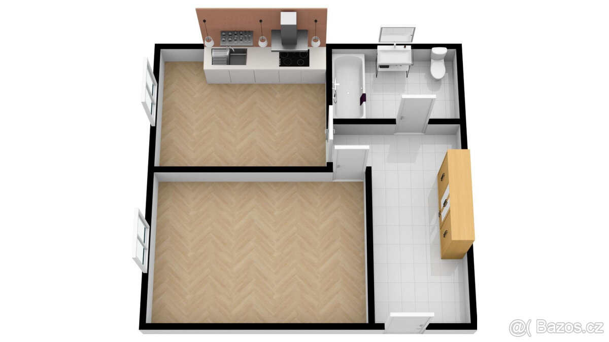 Pronájem bytu 2+kk, 45 m2, Liberec, ul. Revoluční. - 13