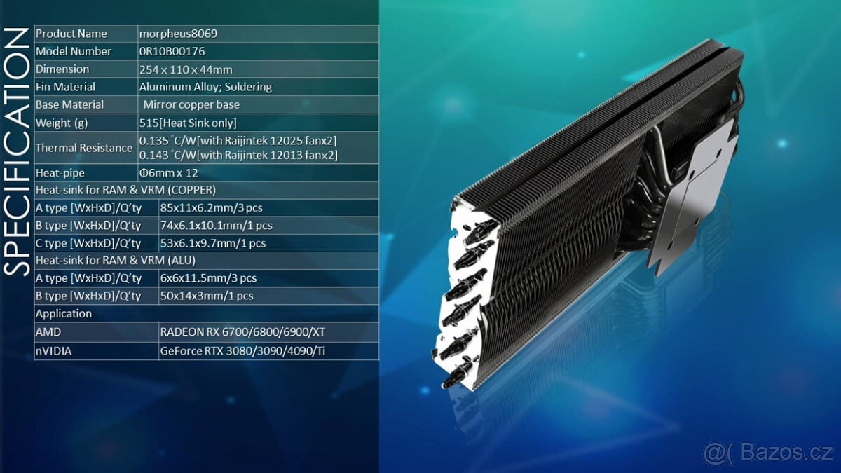 Raijintek Morpheus 8069 - chladič grafické karty - 13