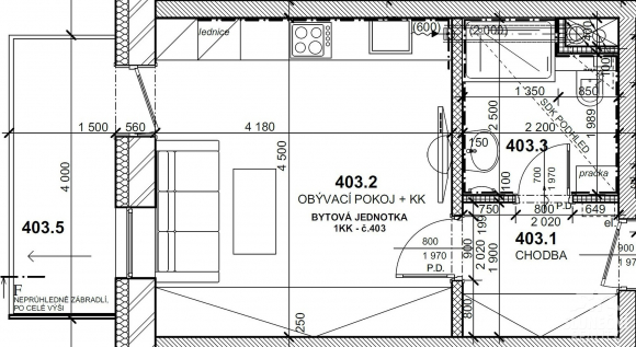 Pronájem bytu 1+kk v novostavbě, 28 m², Uherské Hradiště - S - 13