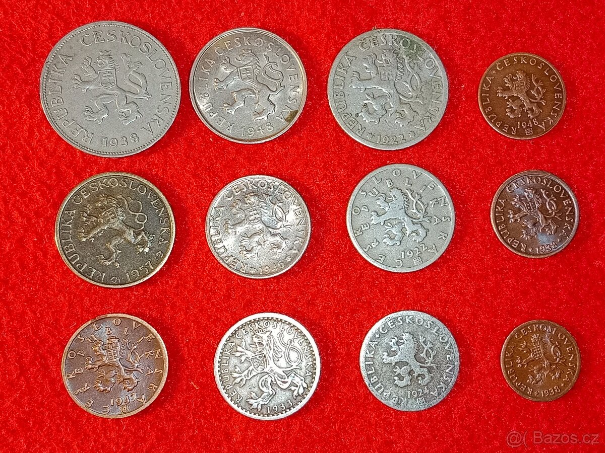 Československé mince 44 ks - vhodné jako dárek - 13