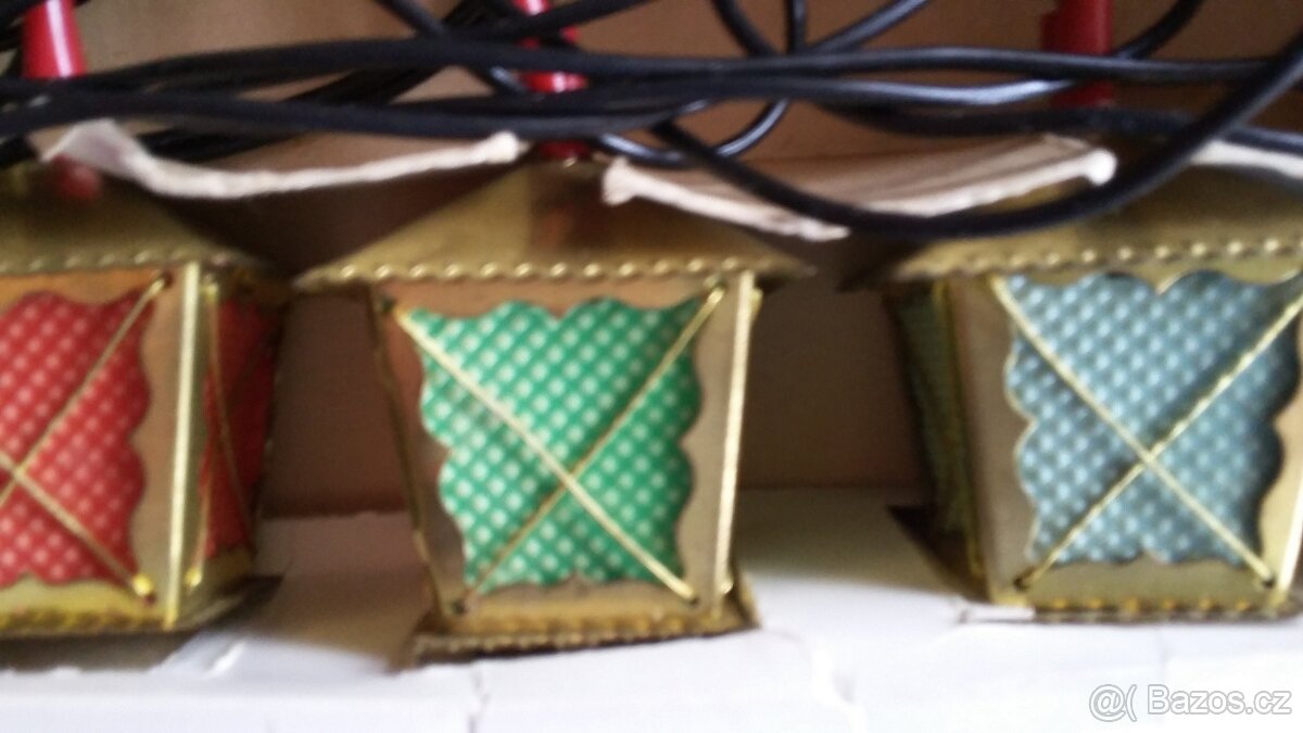 Staré vánoční lucerničky Světlušky Kovopodnik Topolčany - 13