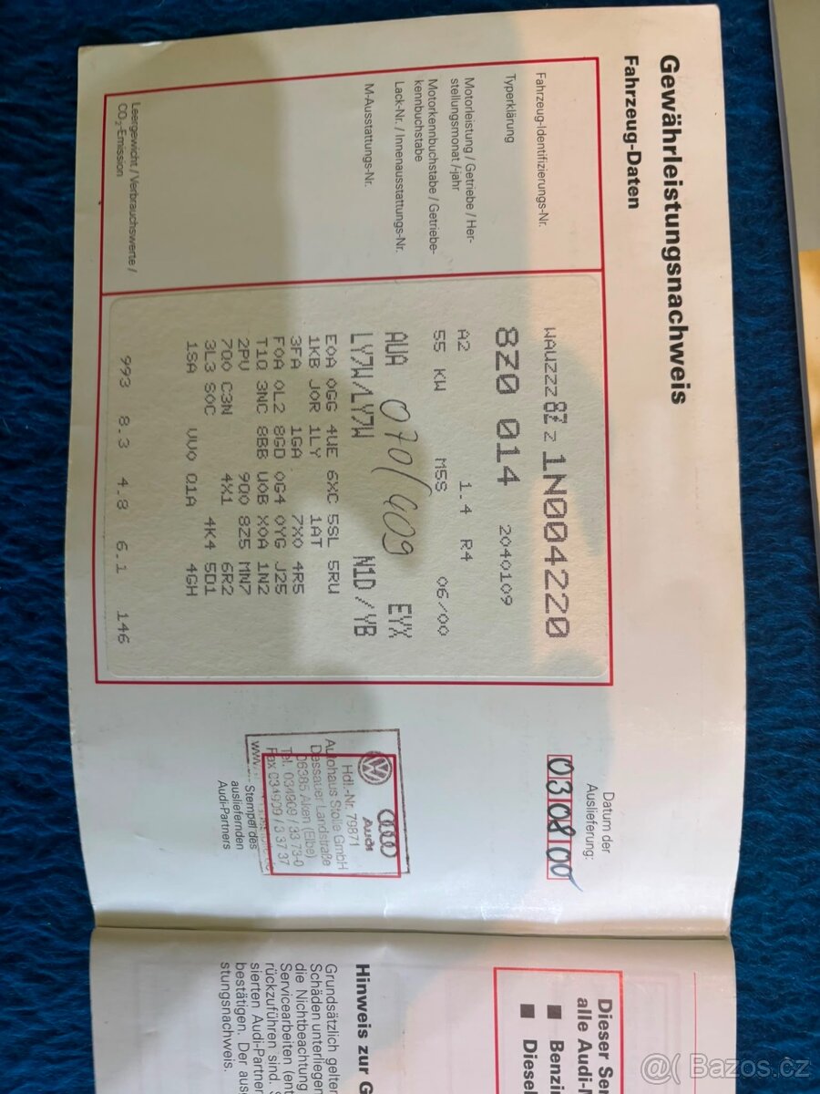 AUDI A2 1.4 55 KW, KLIMA, SERVISNÍ KNIHA - 13