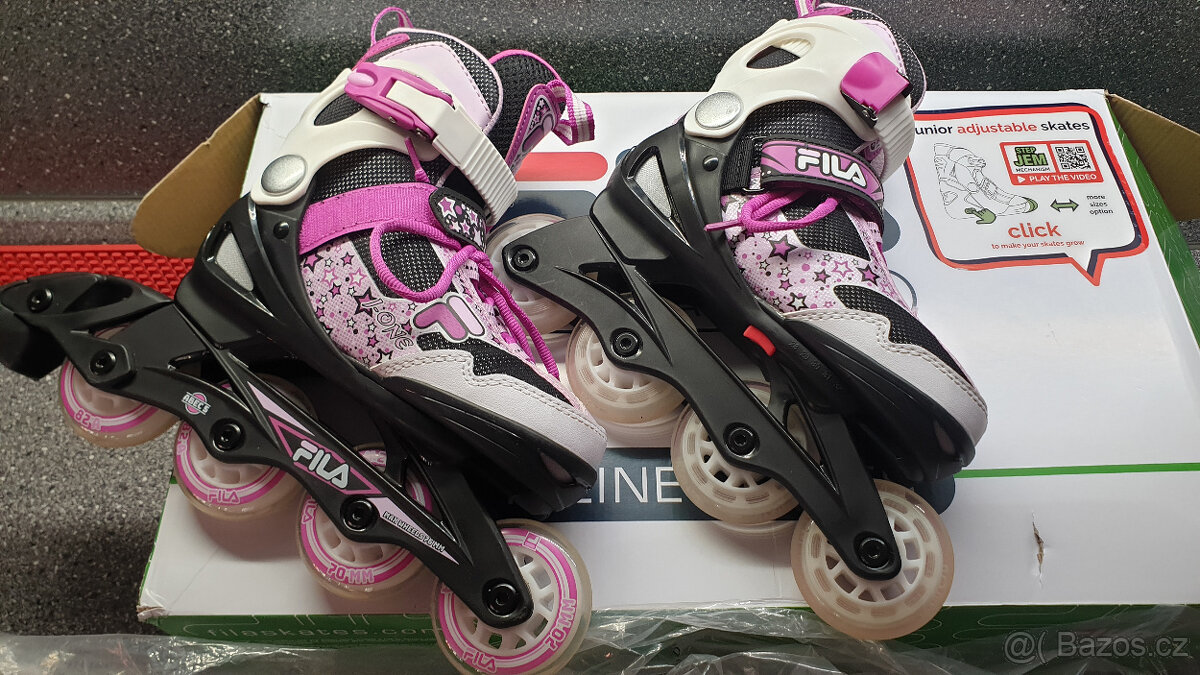 Kolečkové brusle č.28-32-dívčí- FILA SKATES J-ONE G PINK - 13