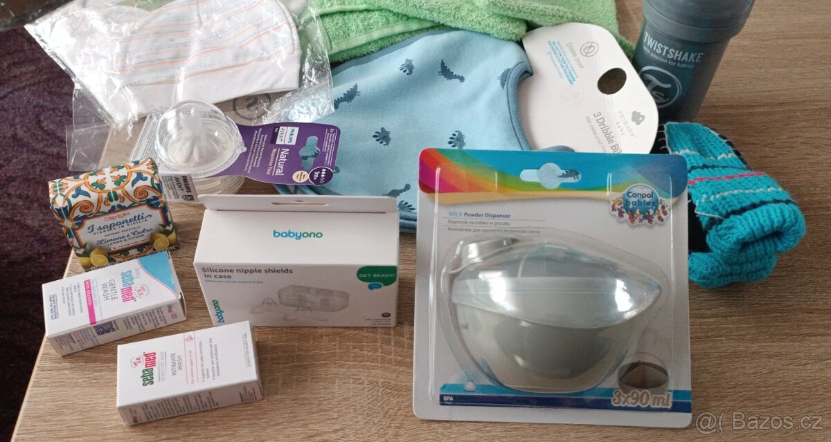Potřeby pro miminko., povlečení, lahvičky hnízdečko,ple a d. - 13