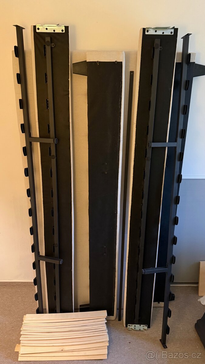 Čalouněná postel MARIKA 180x200, béžová - 13