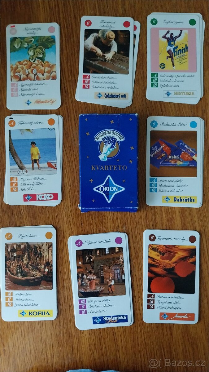 Hlavolamy, hry, kvarteta, hrací karty - 13