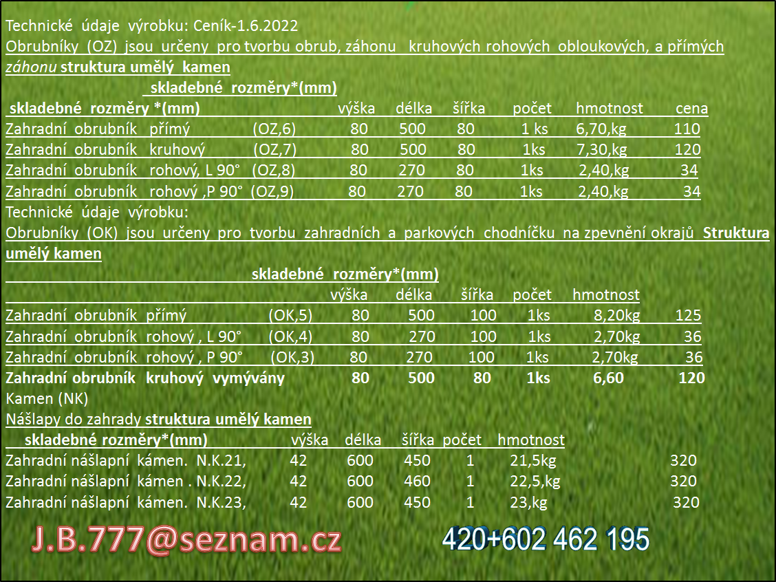 Zahradní obrubník. - 13