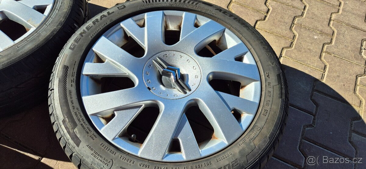 Alu kola Citroen C4 Grand 4x108 6,5x17 ET26 205/50r17 letní - 13