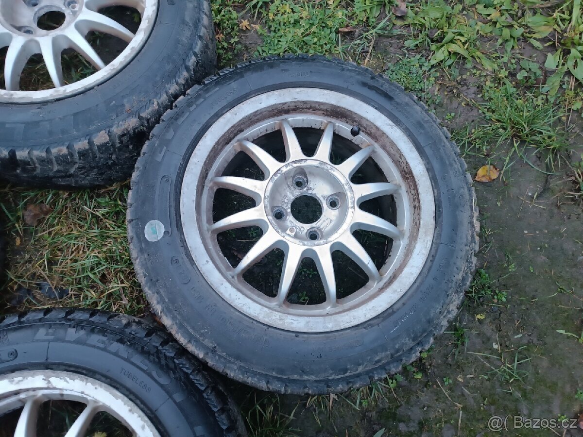 Hliníková dobová sada kol Strato 7x15" 4x100 zimní pneu - 13