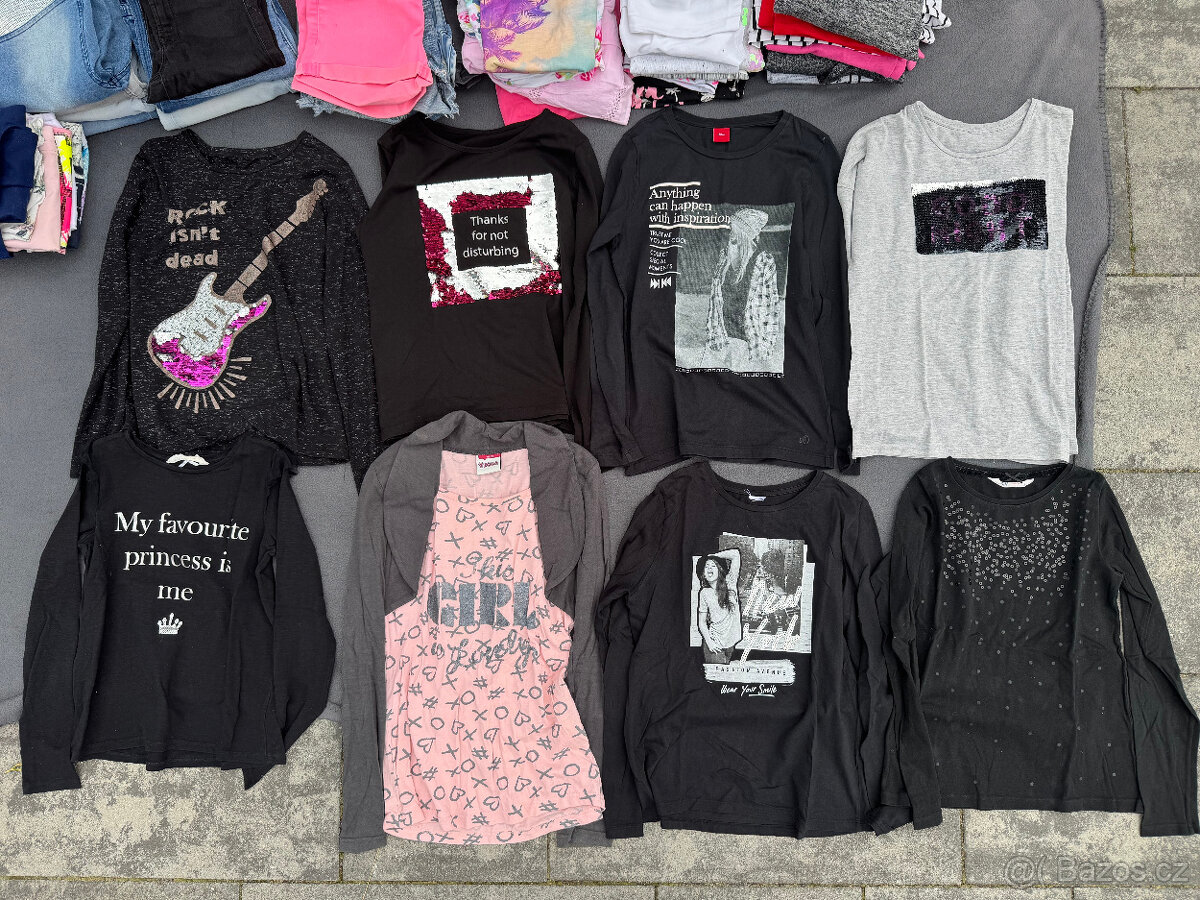 Dívčí oblečení vel. 142-158, větší množství - 13