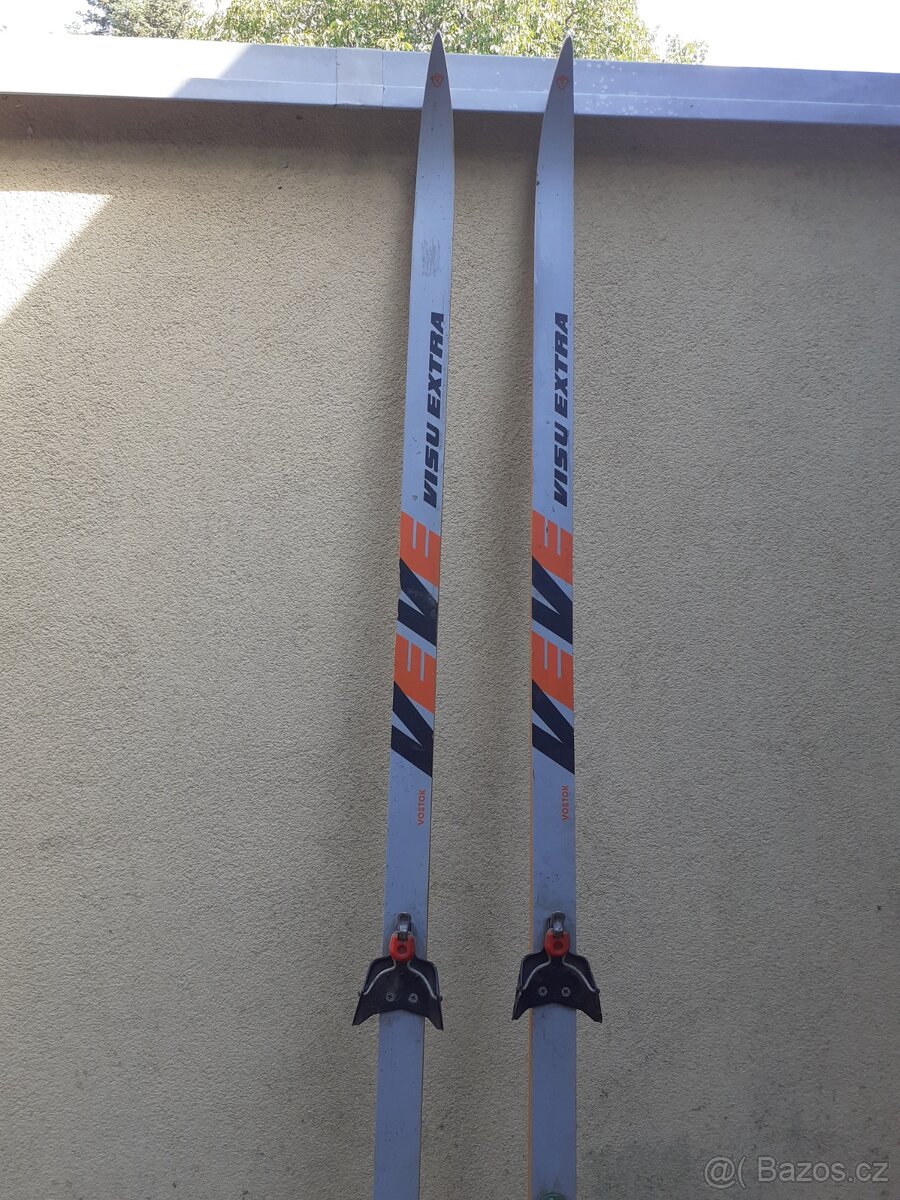 Retro  hokejky ,lyže  Fischer  blizzard, běžky - 13