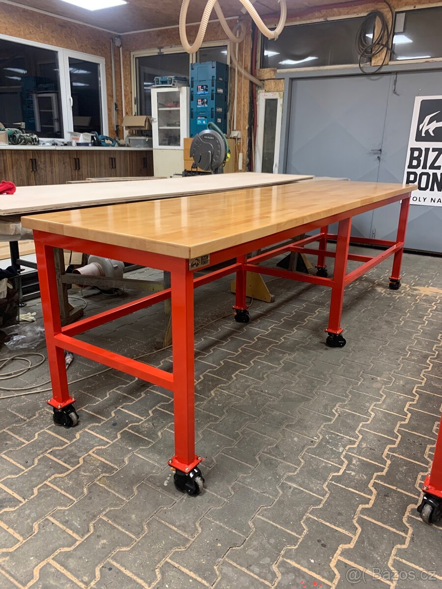 Dílenský stul ponk Bizon 2950x700x890mm - 13