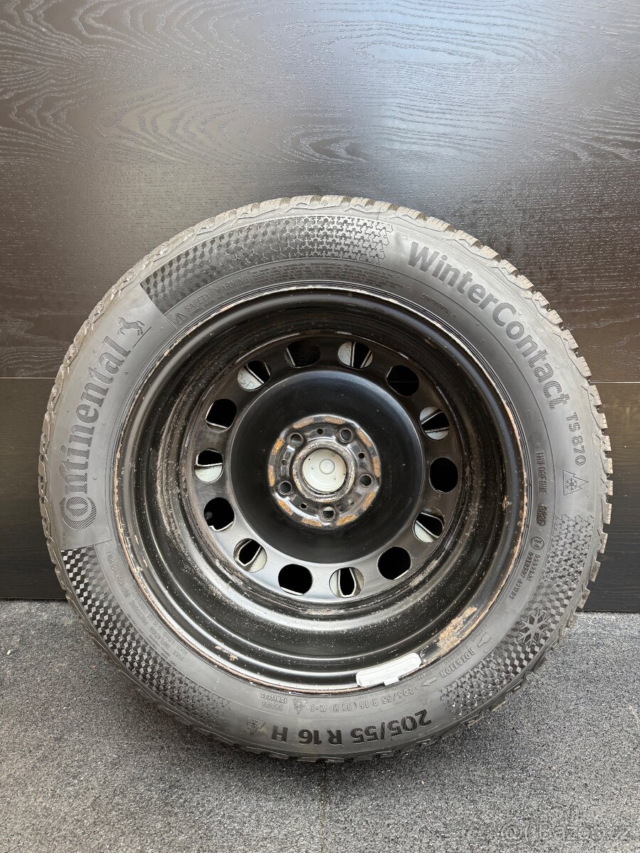 Originální plech kola VW Golf 205/55 R16 5x112❄️ (E5) - 13