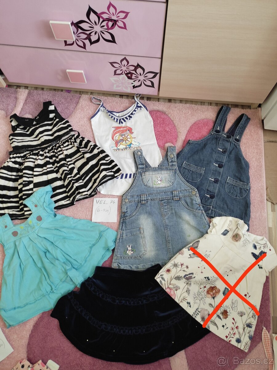 Dětské šatičky , sukýnky, mix velikostí - 13
