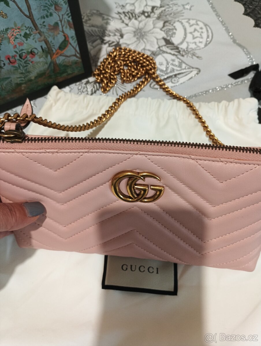 Kožená kabelka , psaníčko Gucci marmont - 13