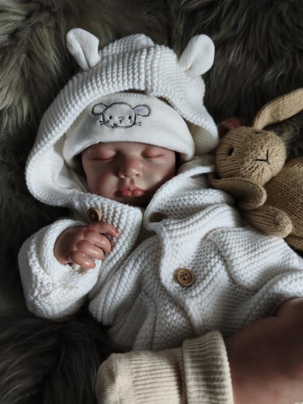 Pletený kabátek s oušky - 13