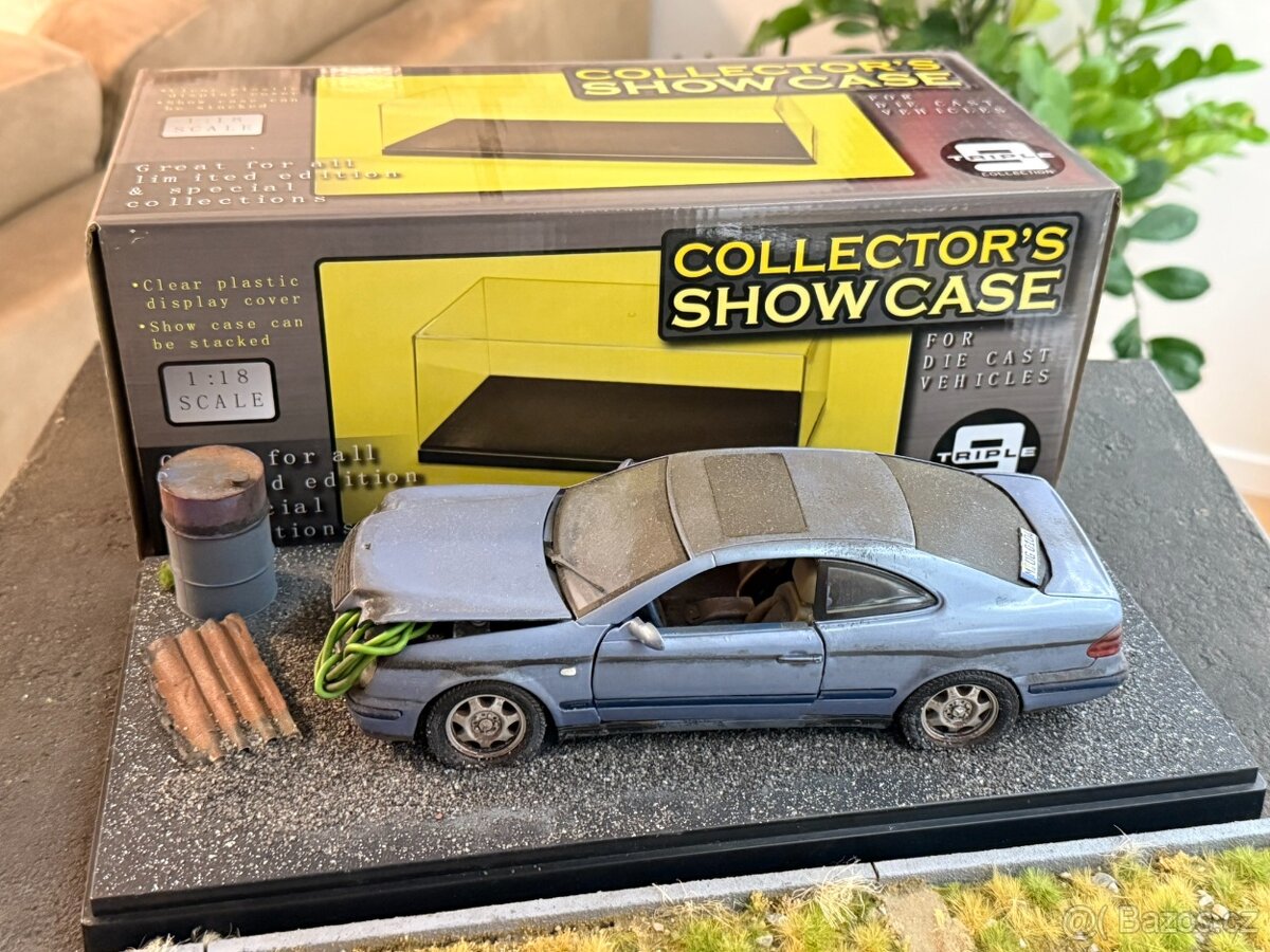 VRAK - 1:18 Mercedes-Benz CLK 230 Coupe - Modrá - ANSON - 13