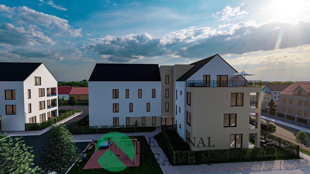 Prodej byty 3+kk, 92 m², zahrádka 215,8 m2, terasa 12,4 m2 - - 13