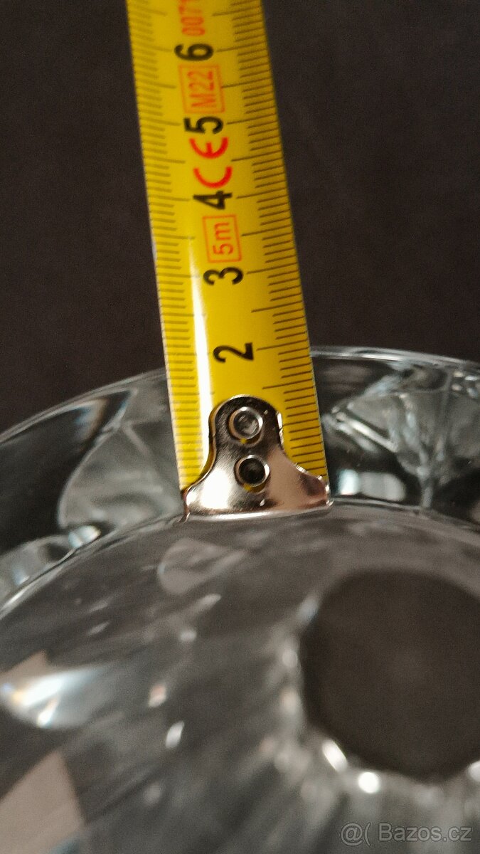 Váza Baccarat France 24cm, váha 4,27kg - 13