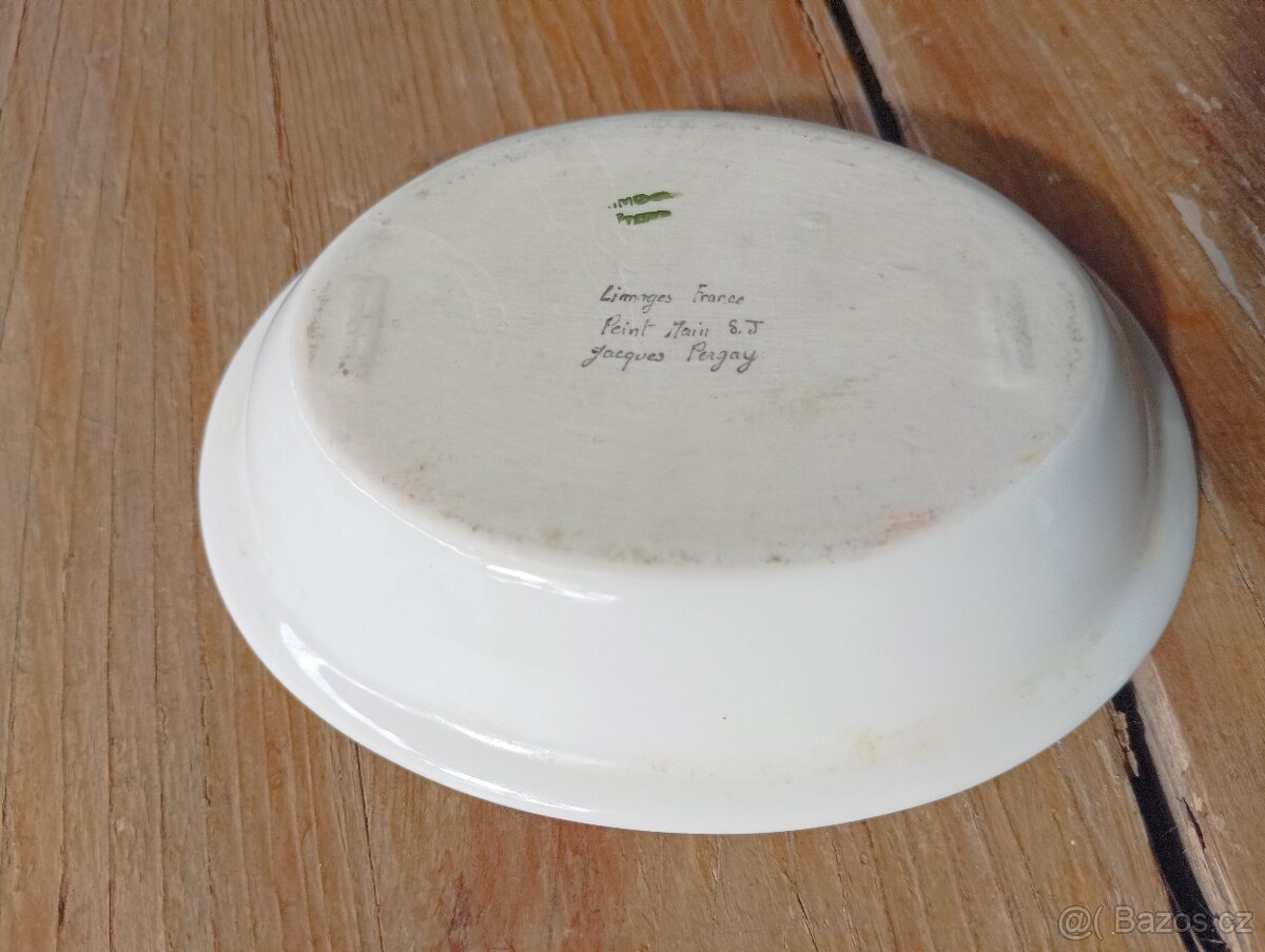 PORCELÁNOVÁ MÝDLENKA JACQUES PERGAY LIMOGES FRANCIE - 13