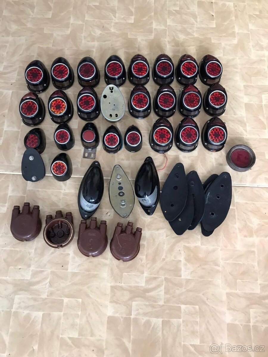 Zadní světlo odrážka žárovka kontrolka IŽ49 IŽ350 DKW - 13